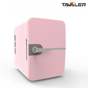 Moktan Sabai TAVALER 6L Mini Fridge Car Refrigerator USB Cooling Heating for Skincare Drinks Pink