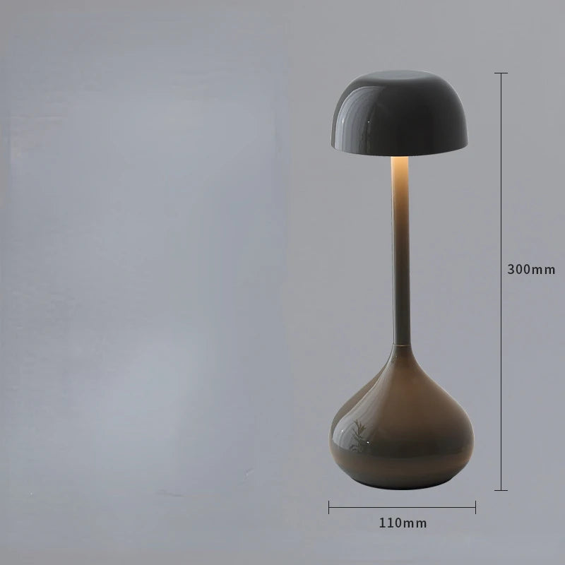 Moktan Sabai Touch Dimmable Mushroom Table Lamp | Portable Rechargeable Desk Night Light