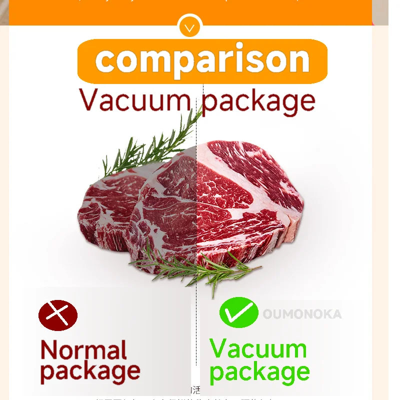 Moktan Sabai Food Vacuum Sealer Machine for Food Storage Kitchen Vacuum Packer and Bag Sealer