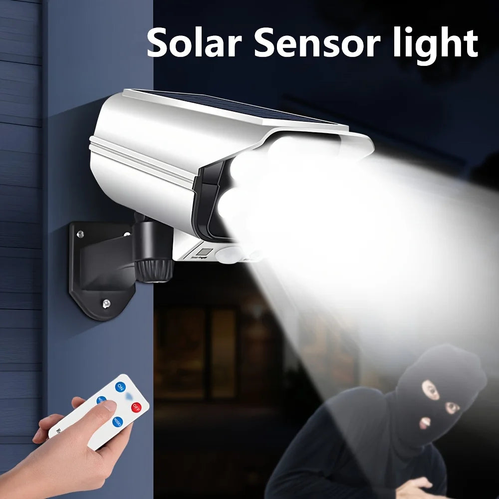 2000LM Solar Motion Sensor Outdoor LED Security Floodlight Wireless 77LED Light