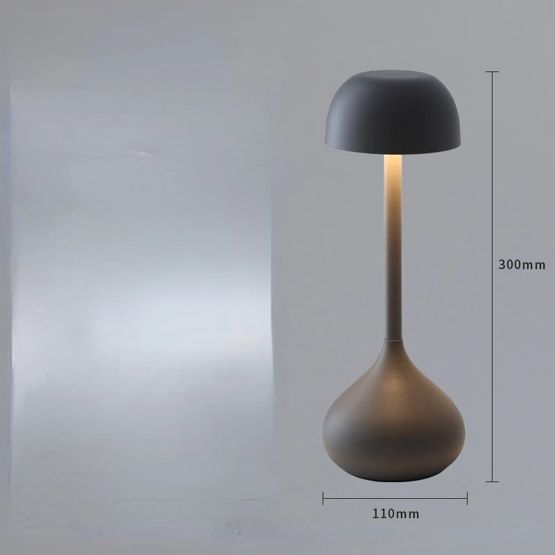 Moktan Sabai Touch Dimmable Mushroom Table Lamp | Portable Rechargeable Desk Night Light