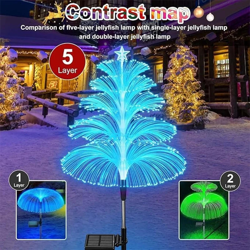 Moktan Sabai Solar Jellyfish Garden Lights Outdoor Color Changing LED Landscape Pathway Lamp