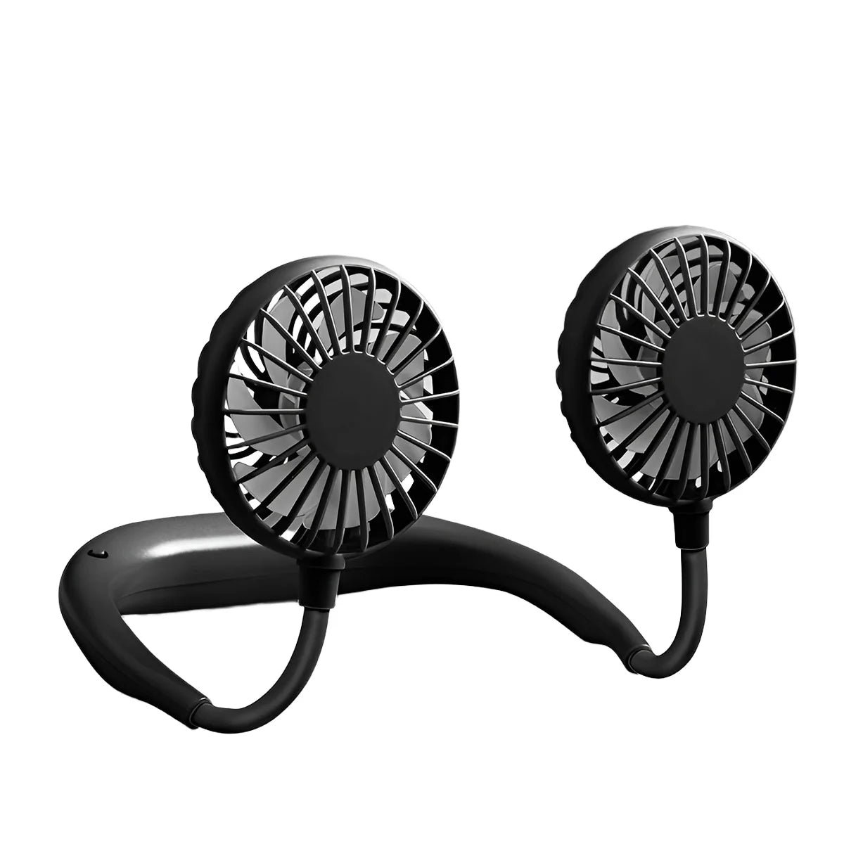 Moktan Sabai Compact Mini Fan | Portable Battery Operated Hand Held Fan with 3 Speed Settings | Lightweight Cooling Solution for Travel black