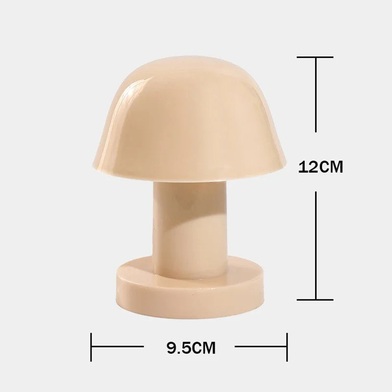 Moktan Sabai Mini Mushroom LED Night Light Battery Powered Portable Desk Lamp Home Decor