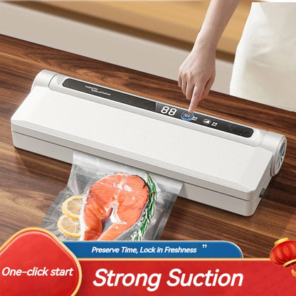 Automatic Vacuum Sealer Machine Strong Suction Food Saver No-Bag Selection Needed
