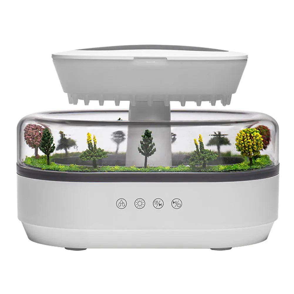 Moktan Sabai Cloud Rain Humidifier Rainfall Aromatherapy Diffuser with 7 Color Light for Home