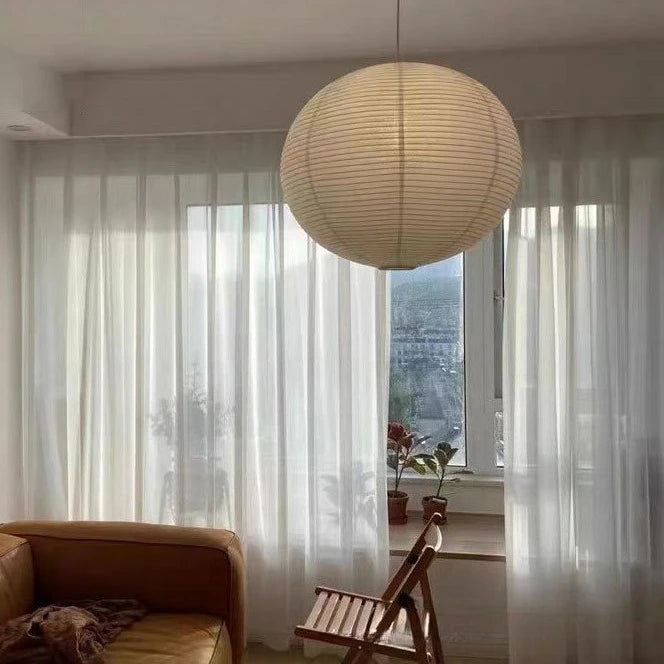 Moktan Sabai Japanese Noguchi Paper Lantern Pendant Light Sphere Ceiling Lamp for Home Décor