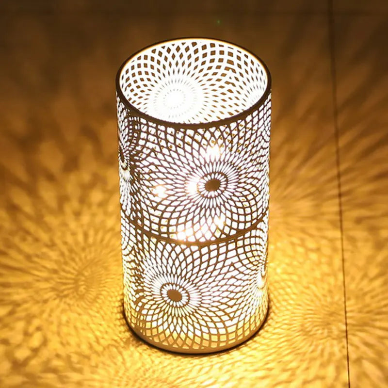 Moktan Sabai 2Pcs Battery LED Table Lamps – Modern Cylinder Cordless Lights for Home & Wedding