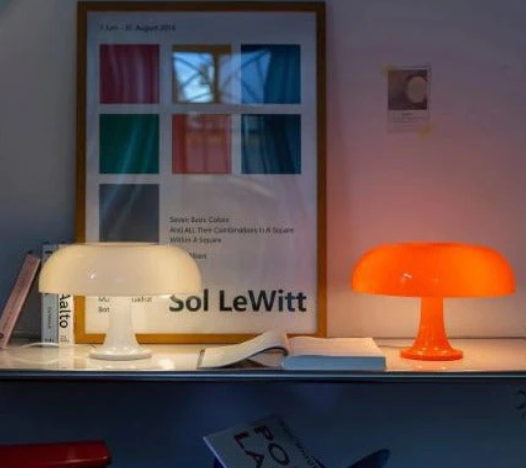 Moktan Sabai Nordic Mushroom Table Lamp | Modern Ambient Night Light for Cozy Home Décor