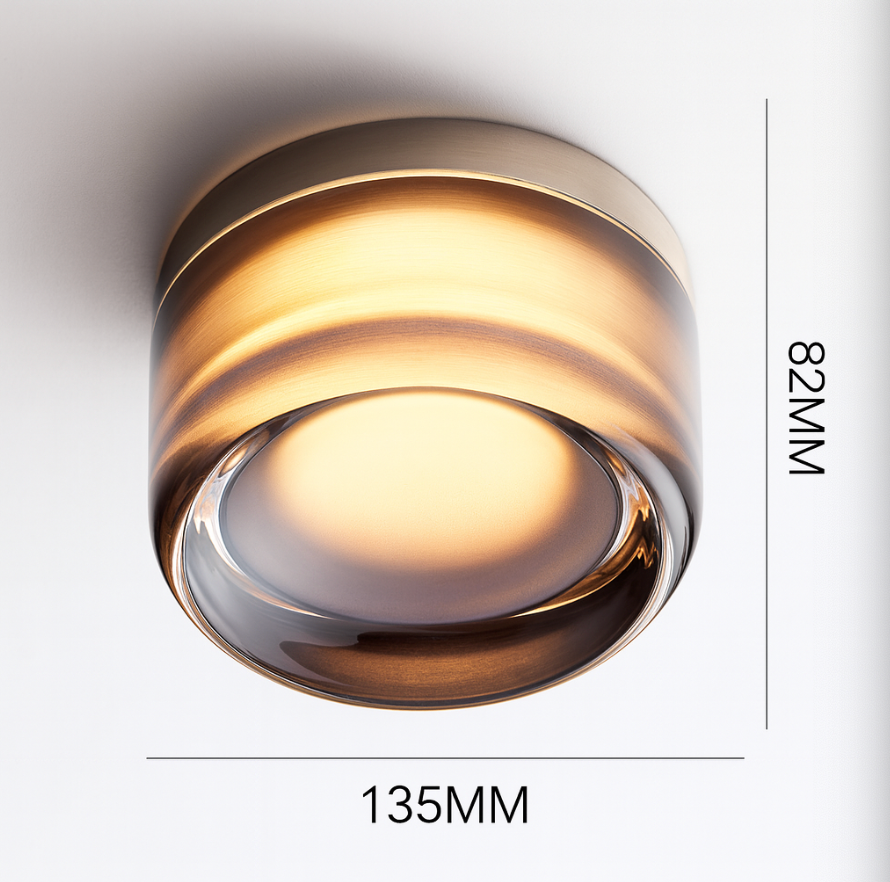 Moktan Sabai Nordic Acrylic Dimple LED Wall Sconce 1-Light 3-Color Adjustable