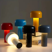 Moktan Sabai Retro Mushroom LED Table Lamp Touch Sensor Dimmable Rechargeable Desk Light