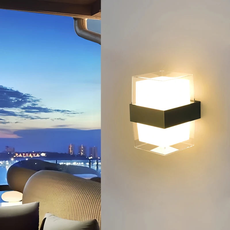 Moktan Sabai LED Outdoor Waterproof Wall Light – Porch Yard Walkway Lamp for Indoor & Garden