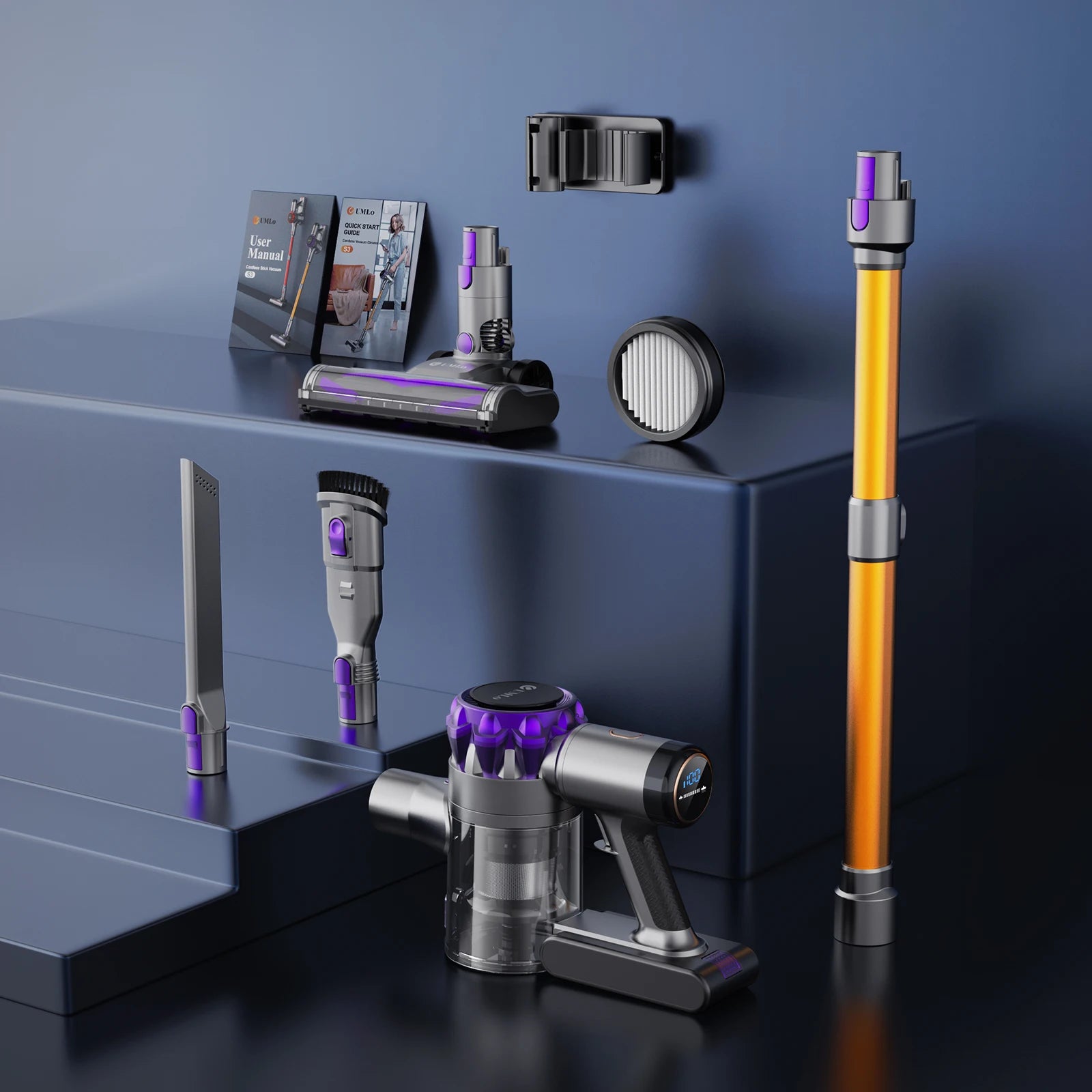 Moktan Sabai Cordless Vacuum Cleaner 30KPa Powerful Suction 55 Min Runtime Pet Hair
