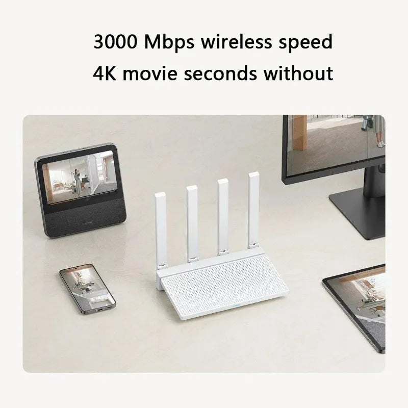 Moktan Sabai WiFi 6 AX3000 Dual Band Router 160MHz High Speed Wireless Router for Home