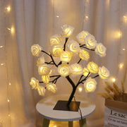 Moktan Sabai 108LED Rose String Table Lamp | USB Powered Romantic Night Light for Party Decor White light