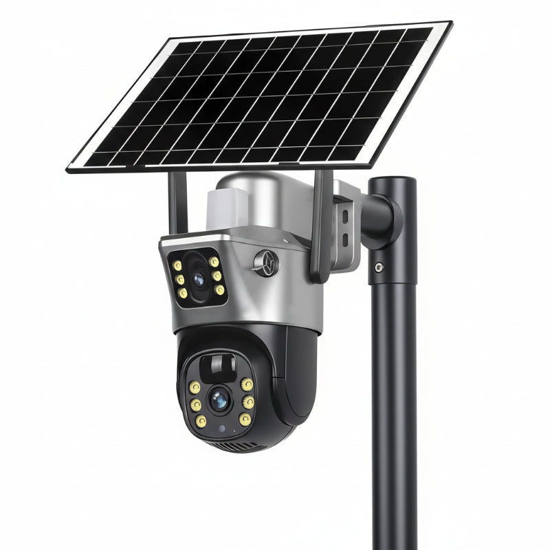 Moktan Sabai 4G WiFi Solar Security Camera Dual Lens 8MP 4K PIR Night Vision Outdoor CCTV