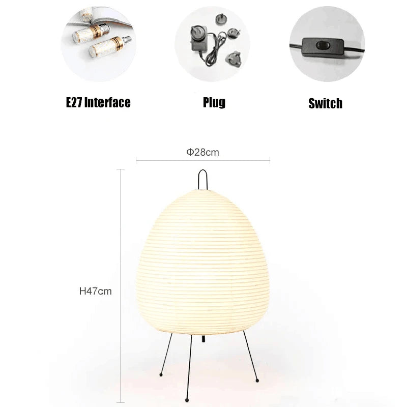 Wabi Sabi Nordic LED Table Lamp USB Bedside Desk Light for Bedroom Living Room