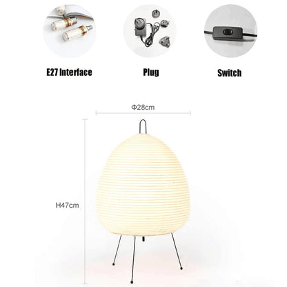 Wabi Sabi Nordic LED Table Lamp USB Bedside Desk Light for Bedroom Living Room