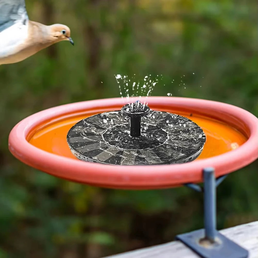 Moktan Sabai Solar Fountain Pump Floating Bird Bath Water Fountain with 4 Nozzles