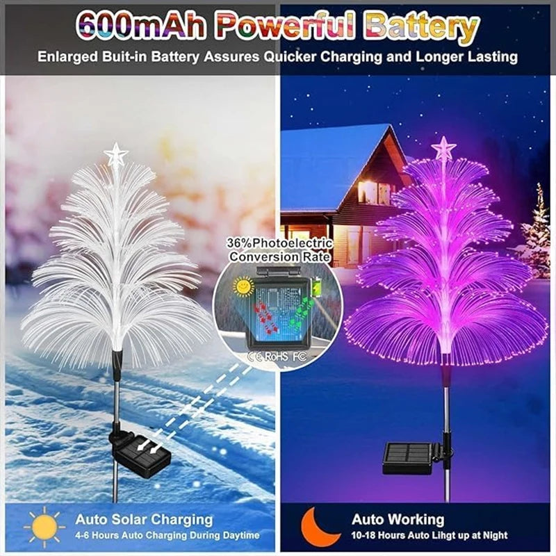 Moktan Sabai Solar Jellyfish Garden Lights Outdoor Color Changing LED Landscape Pathway Lamp