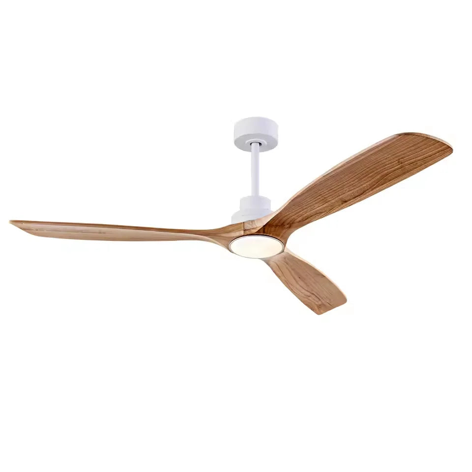 Moktan Sabai Wood Ceiling Fan with Lights 42 52 60 Inch Remote Control Quiet DC Motor Indoor 42inch about 107cm 35W 110-240V