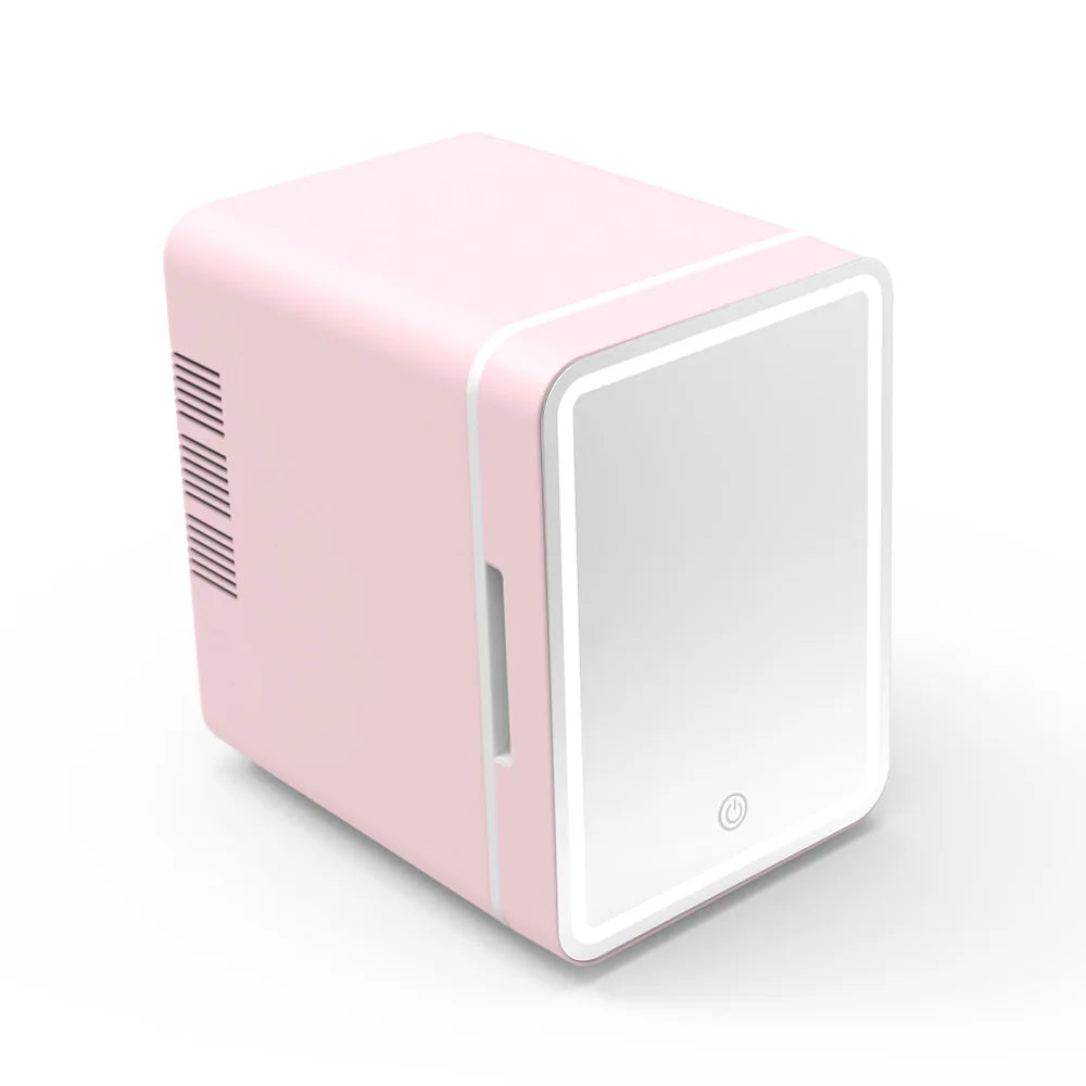 Moktan Sabai 4L Mini Beauty Fridge for Cosmetics Skincare Portable with Built-in LED Light
