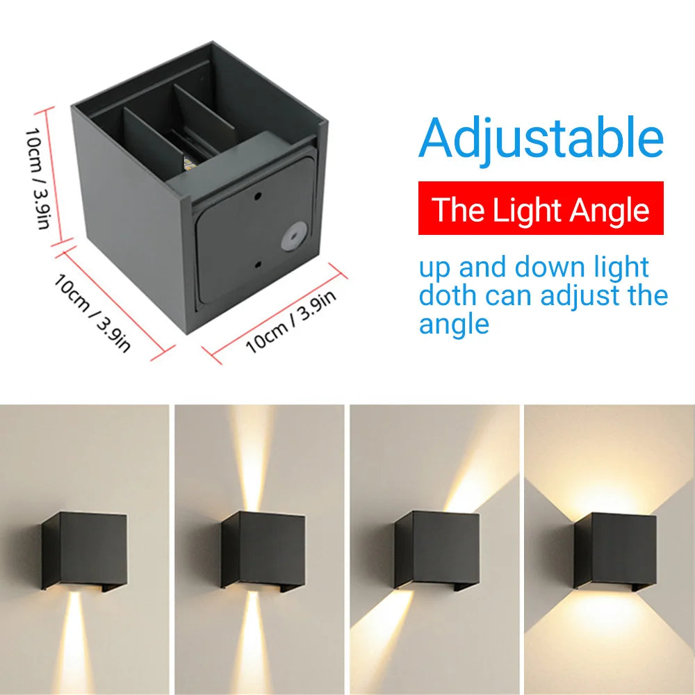Moktan Sabai 2 Pack Smart Outdoor Wall Lights RGBCW 10W LED Patio Lights App Voice Control