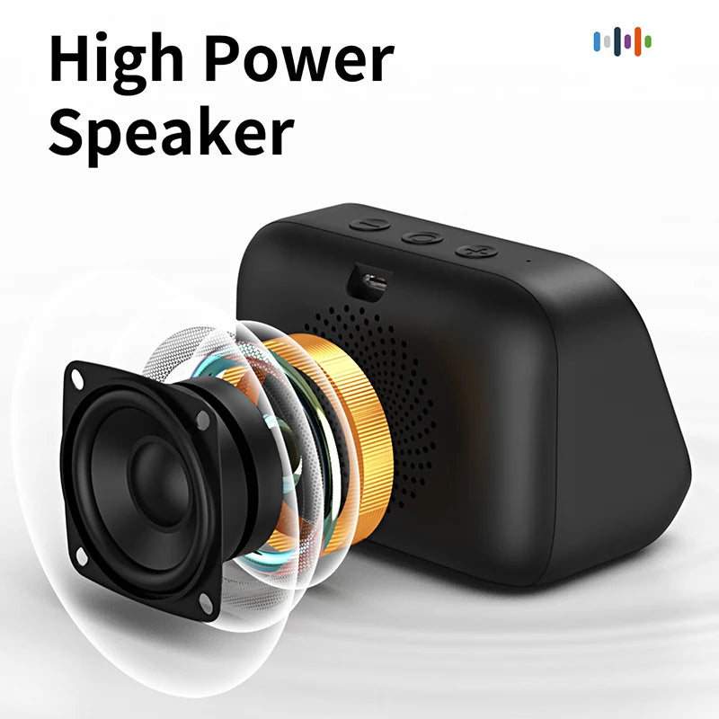 Moktan Sabai Smart Alarm Clock Bluetooth Speaker with Night Light Weather Display Music Player
