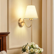 Moktan Sabai Modern Fabric Wall Lamp – Retro E27 Bedside Sconce Light for Bedroom & Living Room