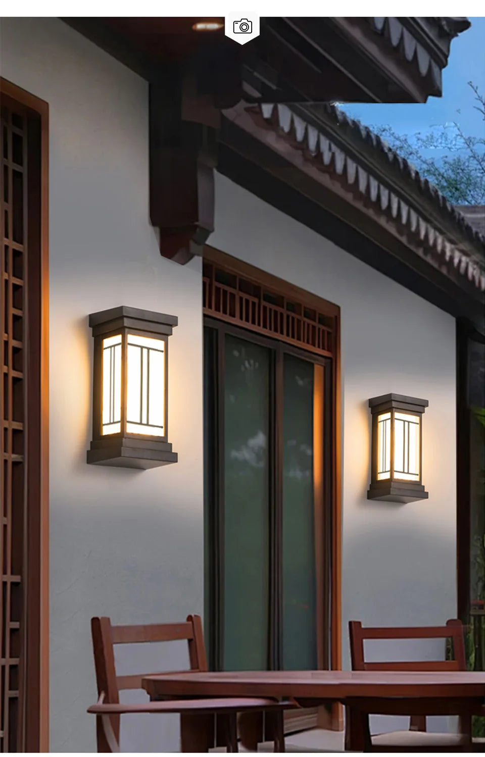 Moktan Sabai LED Outdoor Wall Light – IP66 Waterproof Motion Sensor Lamp for Porch & Garden