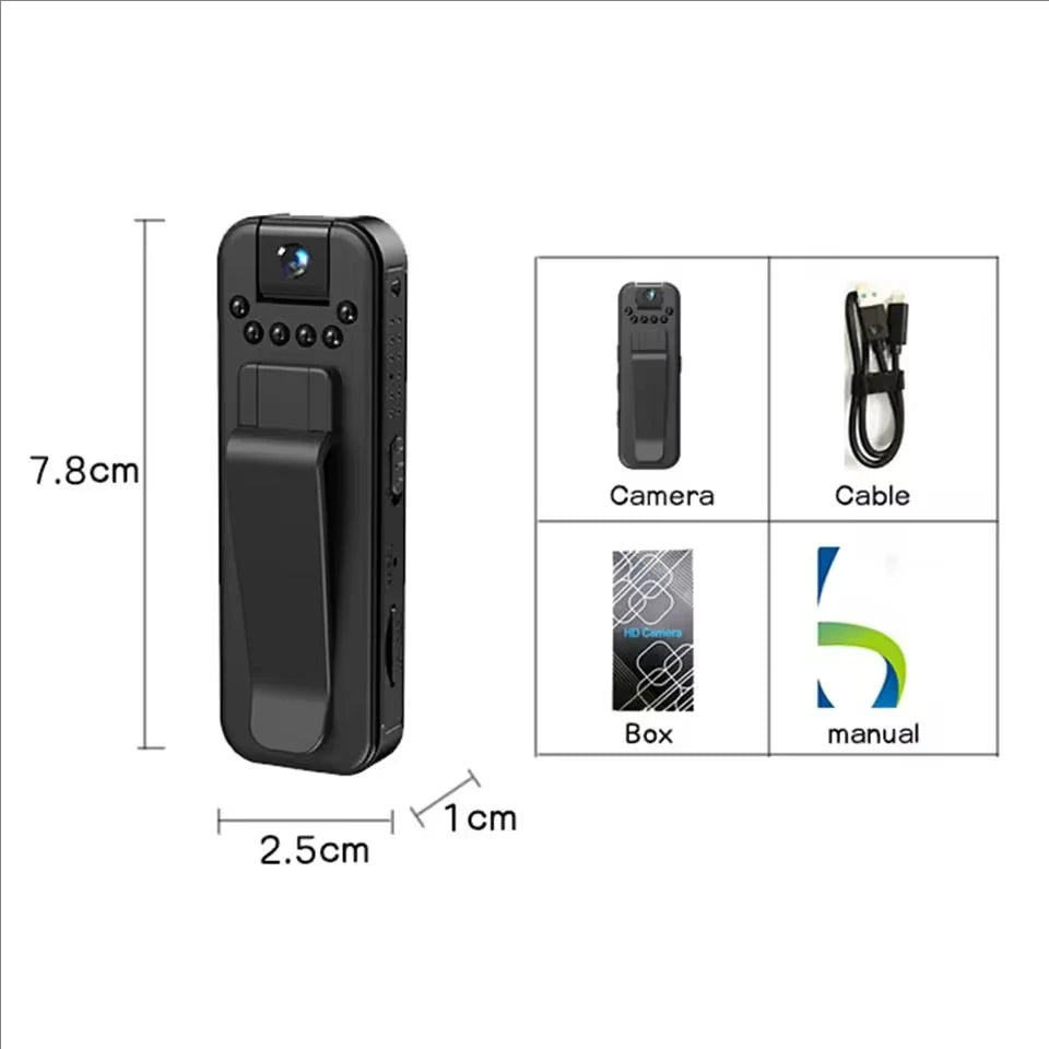 Moktan Sabai 1080P HD Mini Camera – Portable Digital Video Recorder with Night Vision & Infrared