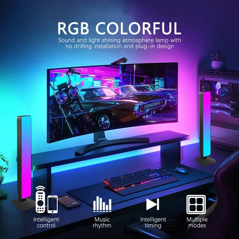 Moktan Sabai Smart RGB Atmosphere Light App Control Music Sync Lamp for Car TV Gaming Desk