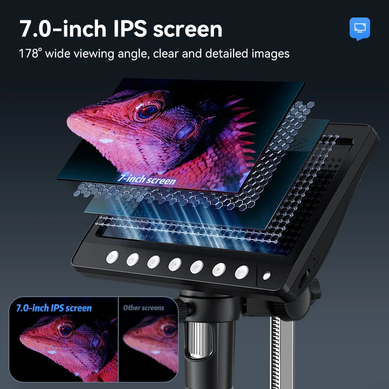 Moktan Sabai 7 Inch IPS Digital Microscope 1200X HD USB Soldering Repair Camera
