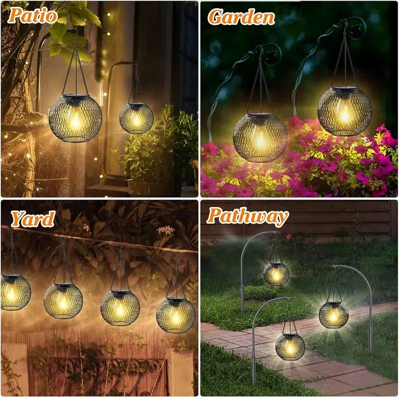 Moktan Sabai Ortiny Solar Lantern Outdoor – Waterproof Hanging Decorative Lights for Garden