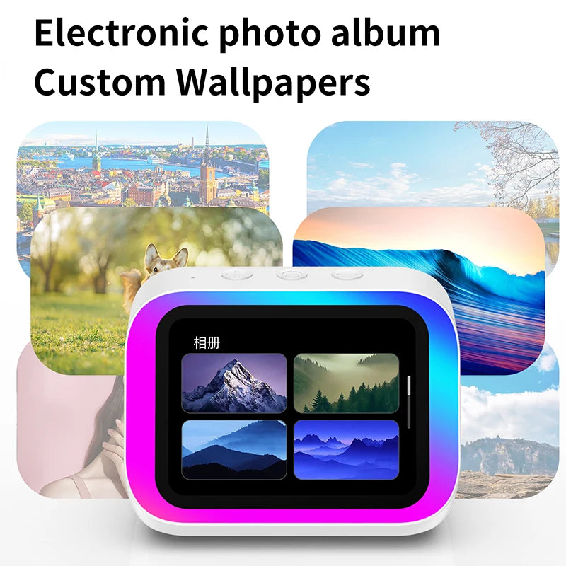 Moktan Sabai Smart Alarm Clock Bluetooth Speaker with Night Light Weather Display Music Player