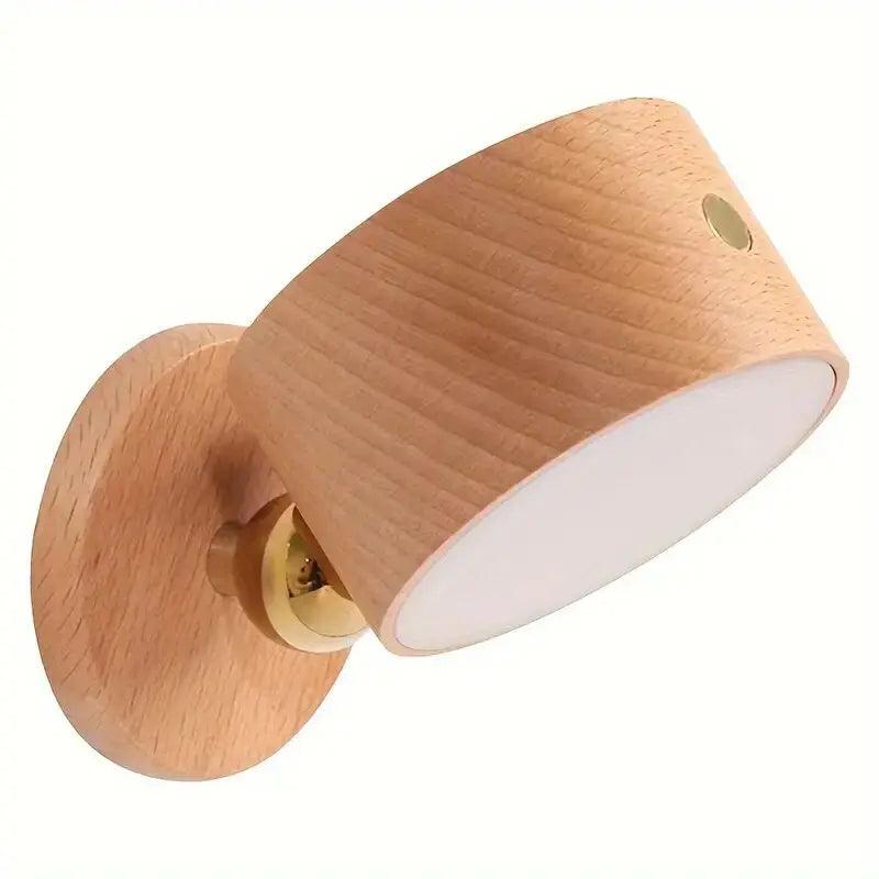 Moktan Sabai Touch Control Wall Lamp USB Rechargeable Dimmable LED Reading Light Bedroom Beech 4000k 0-5W
