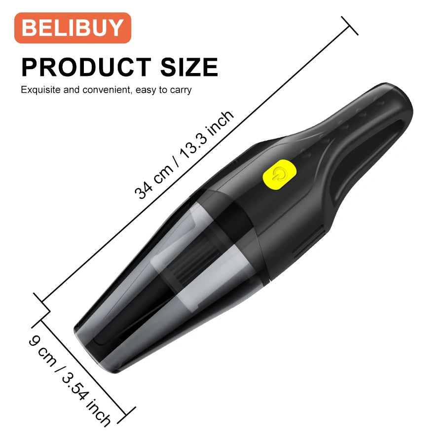 Moktan Sabai Wireless Mini Car Vacuum Cleaner Strong Suction Portable Handheld Blower