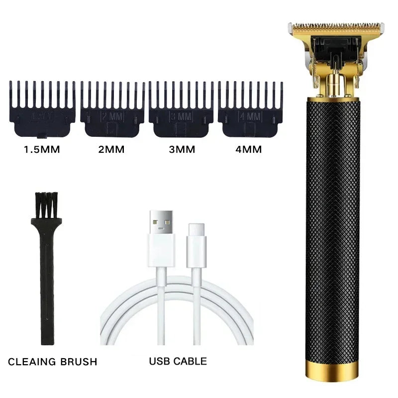 Moktan Sabai Professional Hair Clipper Beard Trimmer USB Rechargeable Barber Shaver 061-BlackMesh