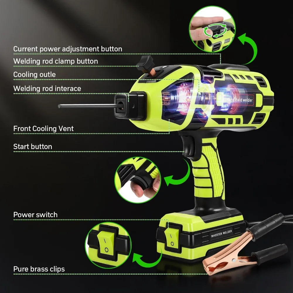Moktan Sabai 110V Handheld Portable Welding Machine IGBT Inverter ARC Welder 20-120Amp Gun