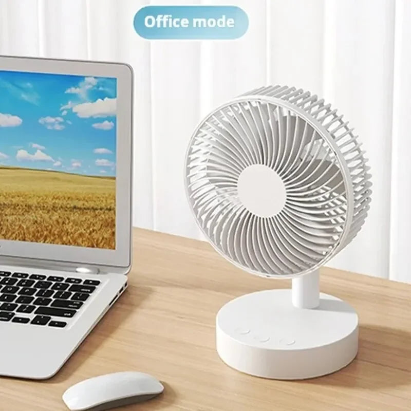 Moktan Sabai Cooling Breeze | Portable Fan with Rechargeable Battery & 4-Speed Control | Compact Design for Personal Comfort