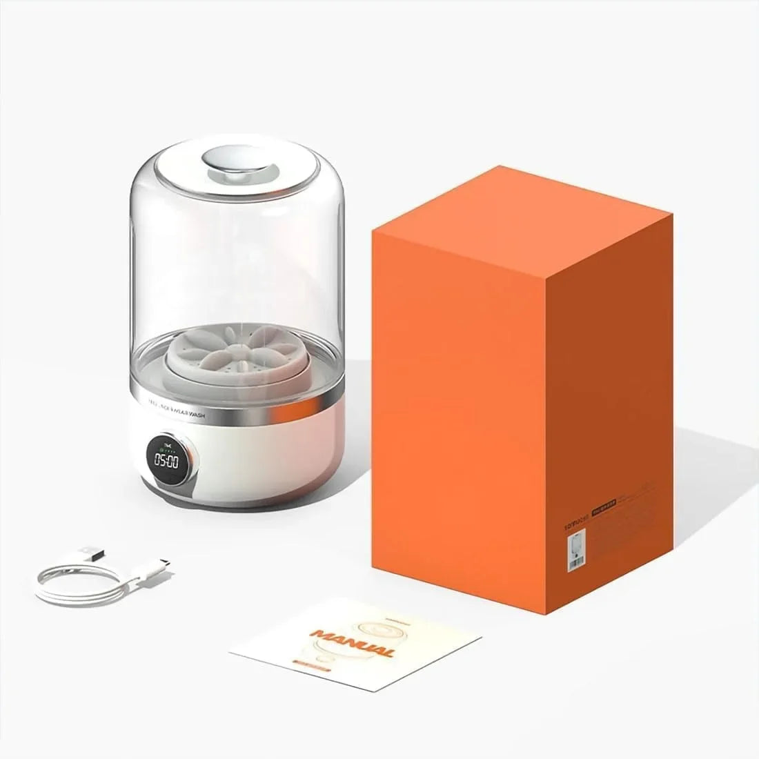 Moktan Sabai Wireless 1L Mini Portable Washing Machine for Socks Underwear Dehydration Laundry