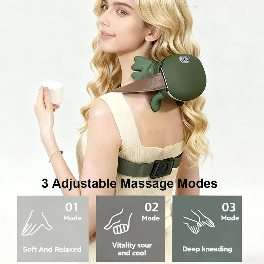 Moktan Sabai 4D Kneading Neck Shoulder Massager Portable Deep Tissue Massage Tool