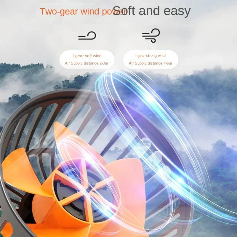 Moktan Sabai Dual Head Car Fan | 12 Volt Fan with 360° Rotation & Adjustable Airflow | Portable Cooling Solution for Cars