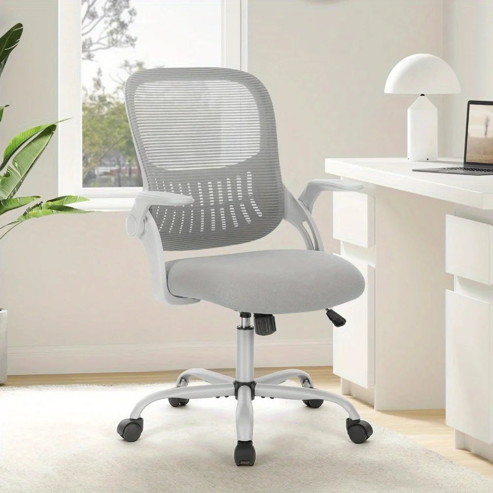 Moktan Sabai Ergonomic Mesh Office Chair Adjustable Armrests Lumbar Support Desk Chair Gray