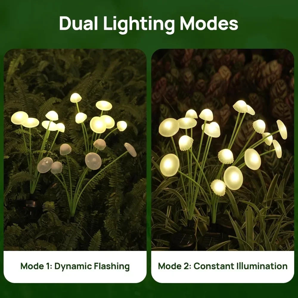Moktan Sabai Solar Jellyfish Lights Outdoor LED Mushroom Garden Lights Waterproof Lawn Decor