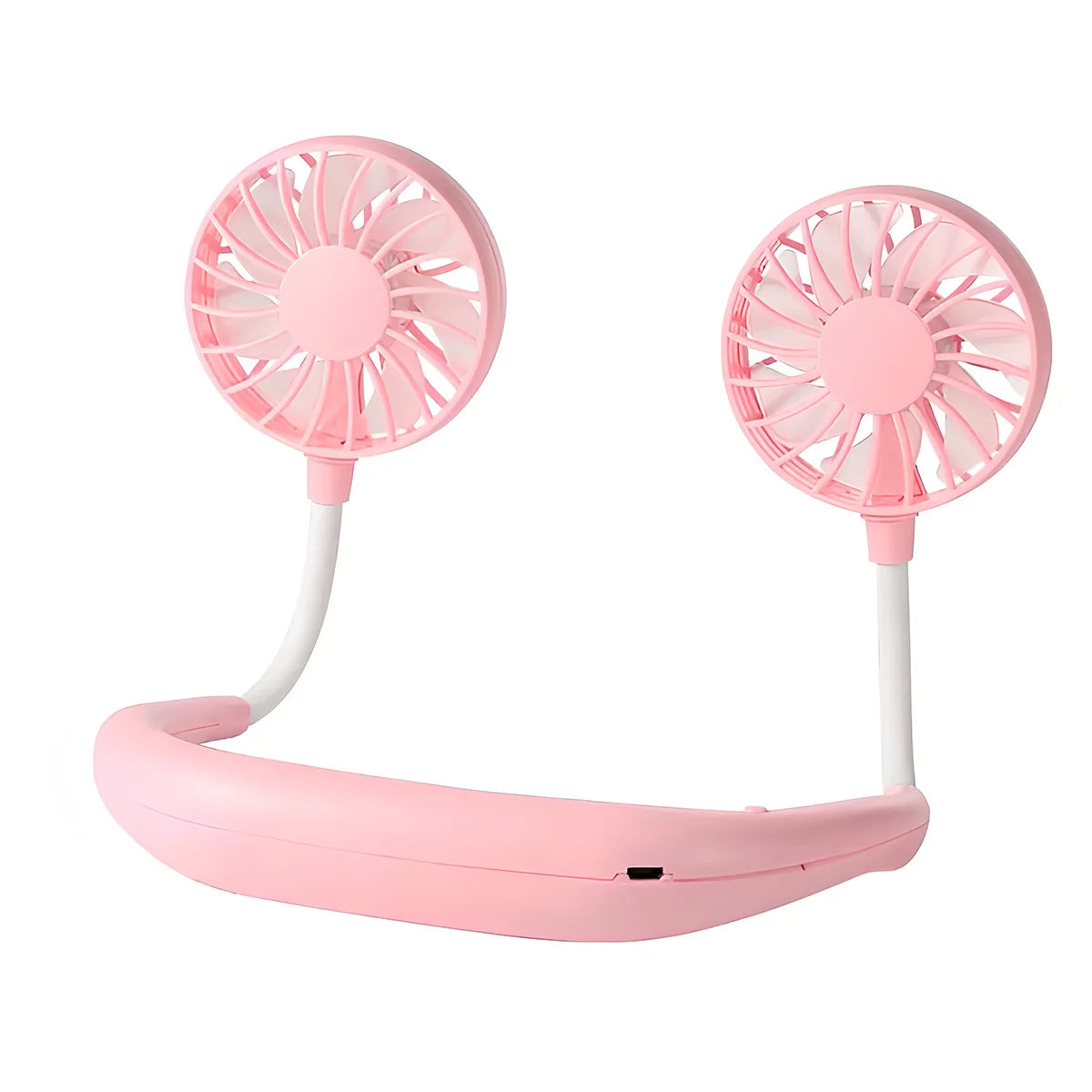 Moktan Sabai Compact Mini Fan | Portable Battery Operated Hand Held Fan with 3 Speed Settings | Lightweight Cooling Solution for Travel Pink