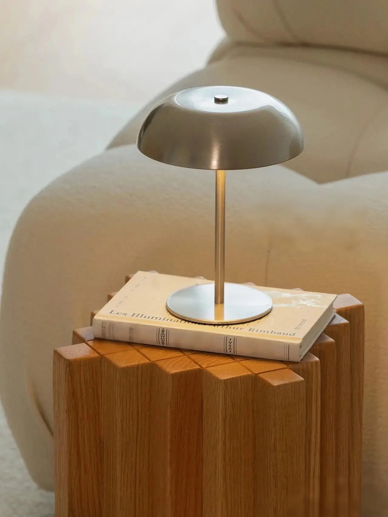 Cute Mushroom Table Lamp Touch Dimmable Rechargeable LED Bedside Night Light