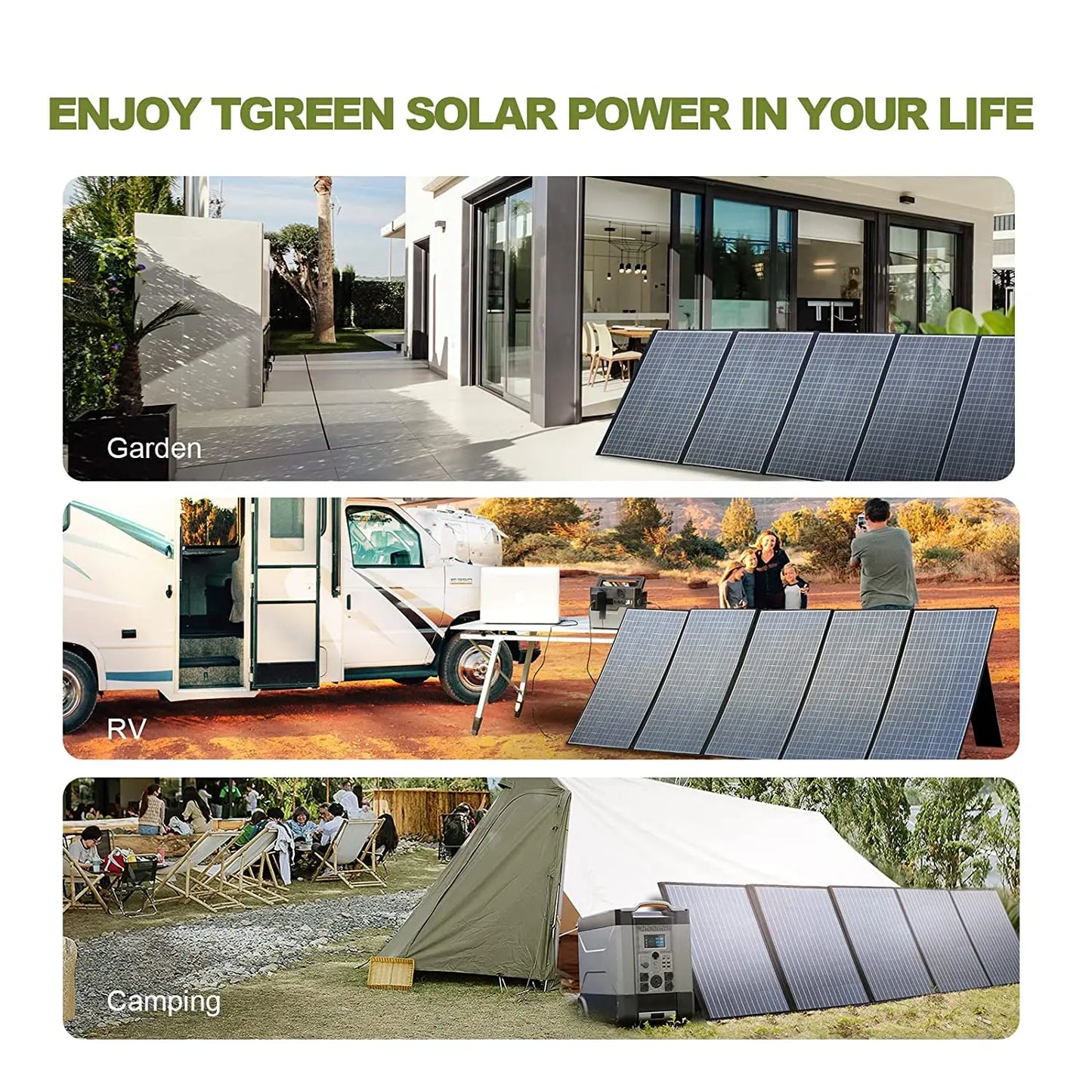Foldable Solar Panel 400W 200W 140W 100W 60W Charger for Power Station Generator