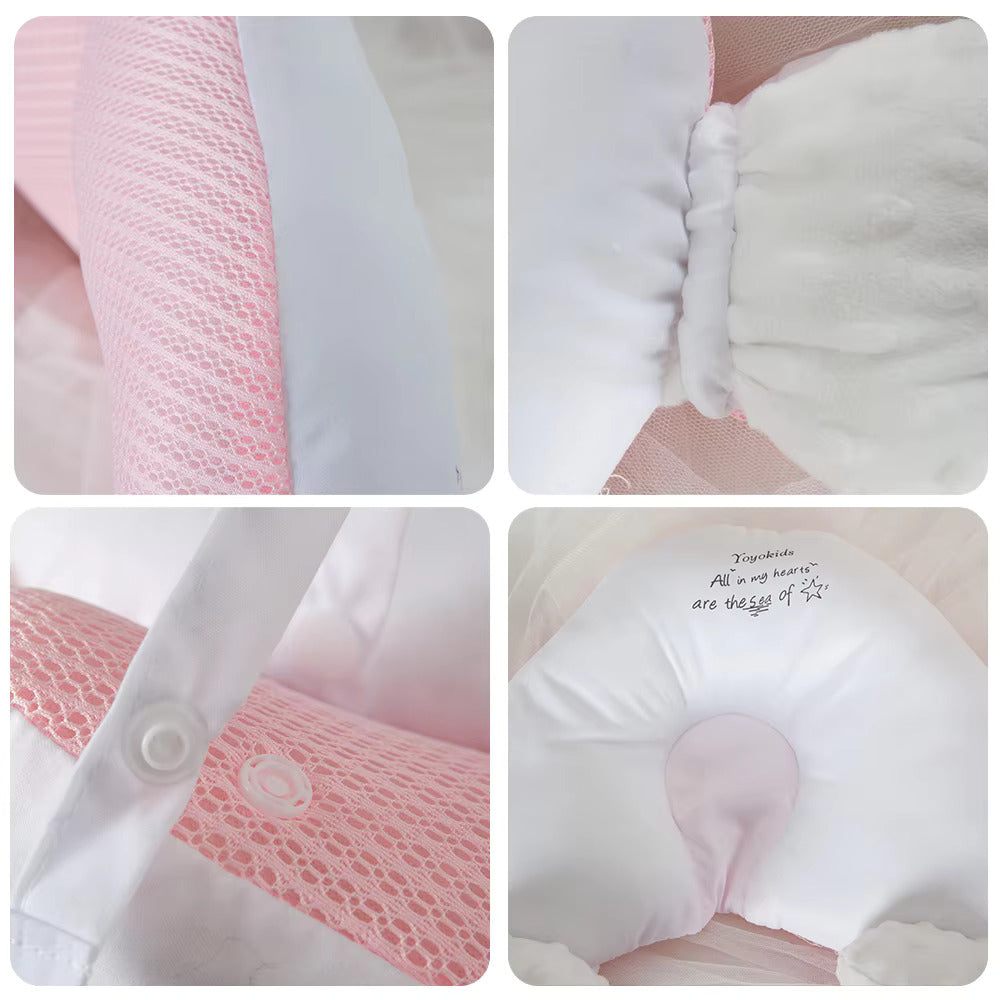 Moktan Sabai Baby Anti Flat Head Pillow Organic Cotton Infant Sleeping Support Cushion