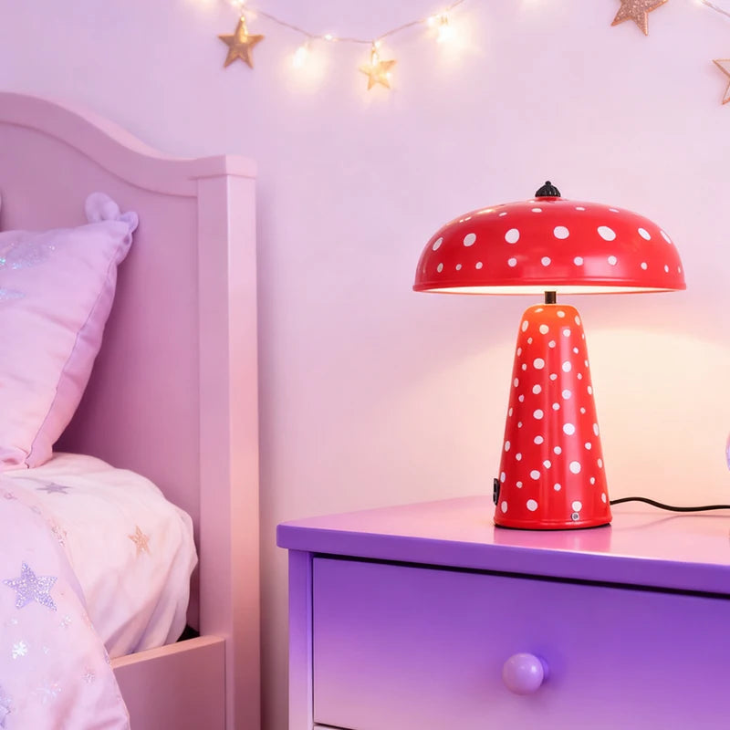 Moktan Sabai Touch LED Mushroom Table Lamp Night Light Wireless Charging Bedside Desk Lamp
